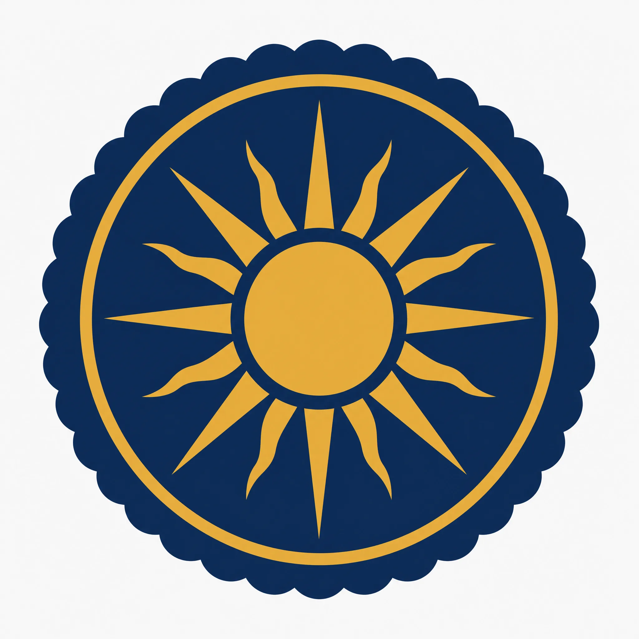 Circular compositions with rings and central symbols, which generate cleanly because the structure is regular.