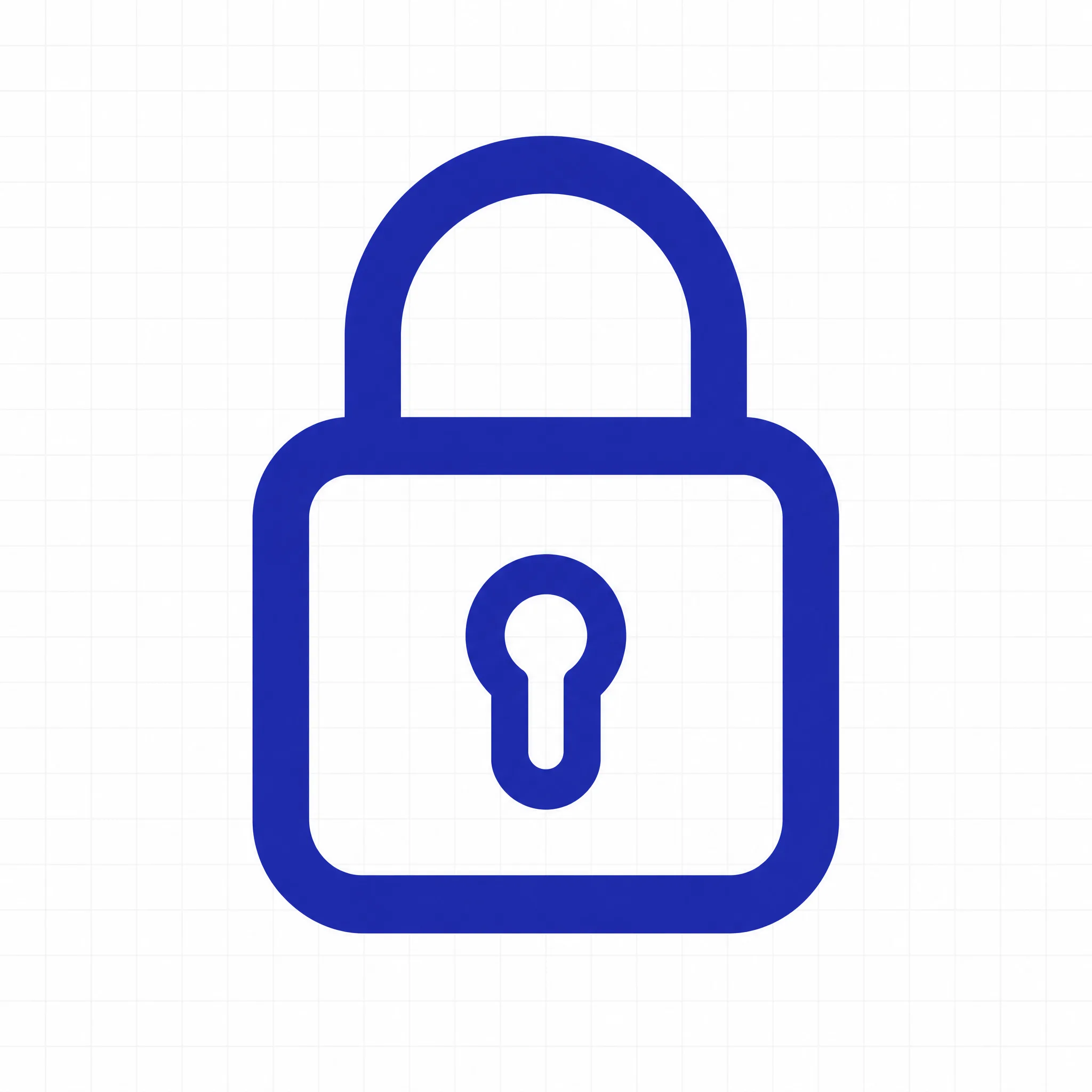 Single-purpose marks with even stroke weight — the case AI icon generation handles most consistently.