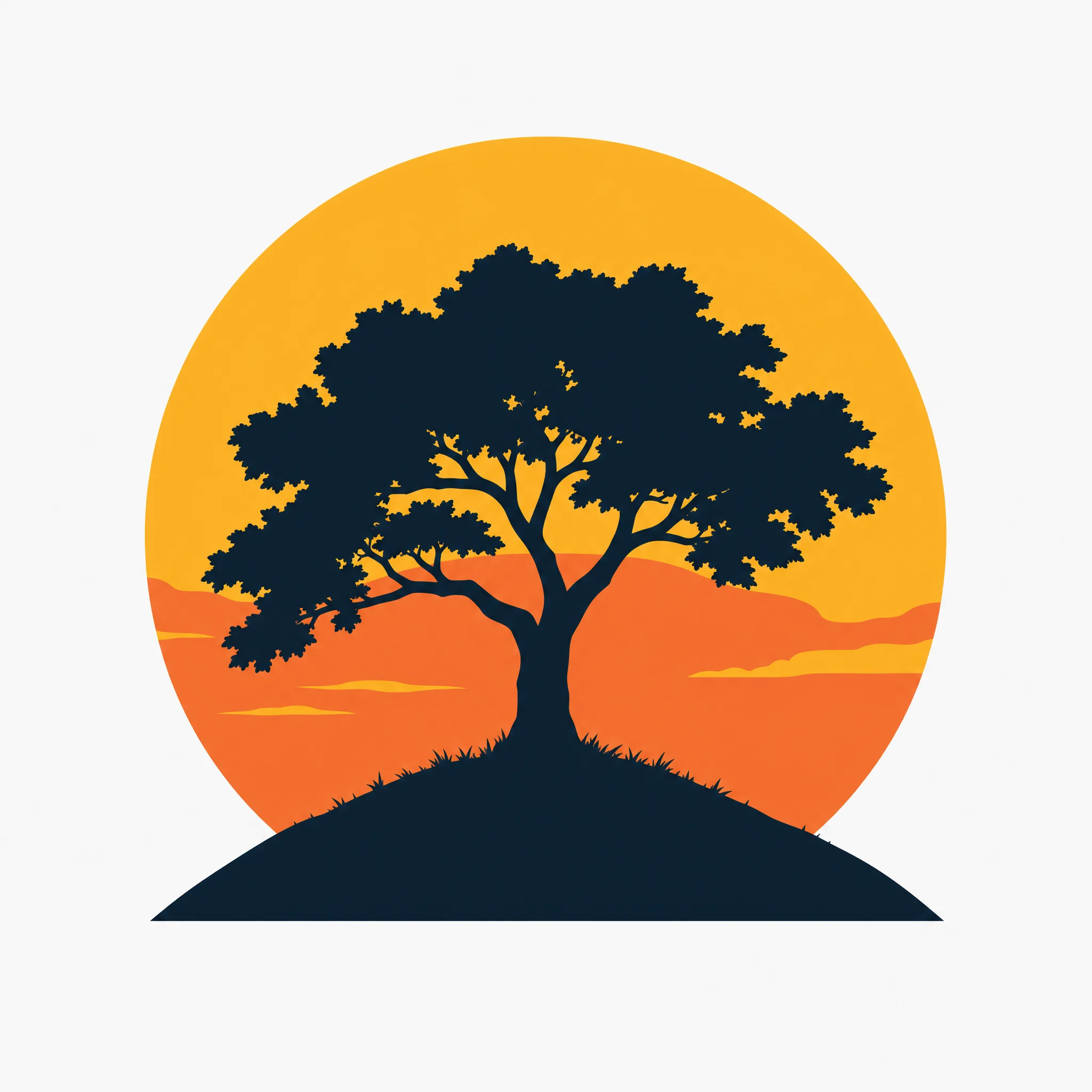 A strongly backlit subject is already close to a shape, so the conversion mostly just cleans up the edge.