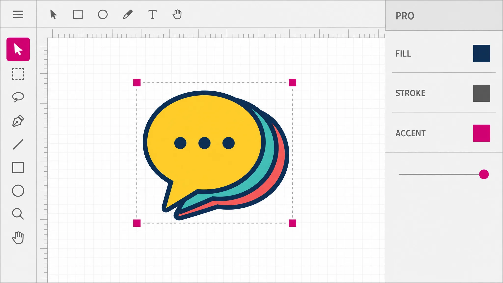 Color, stroke and opacity, applied to what you selected