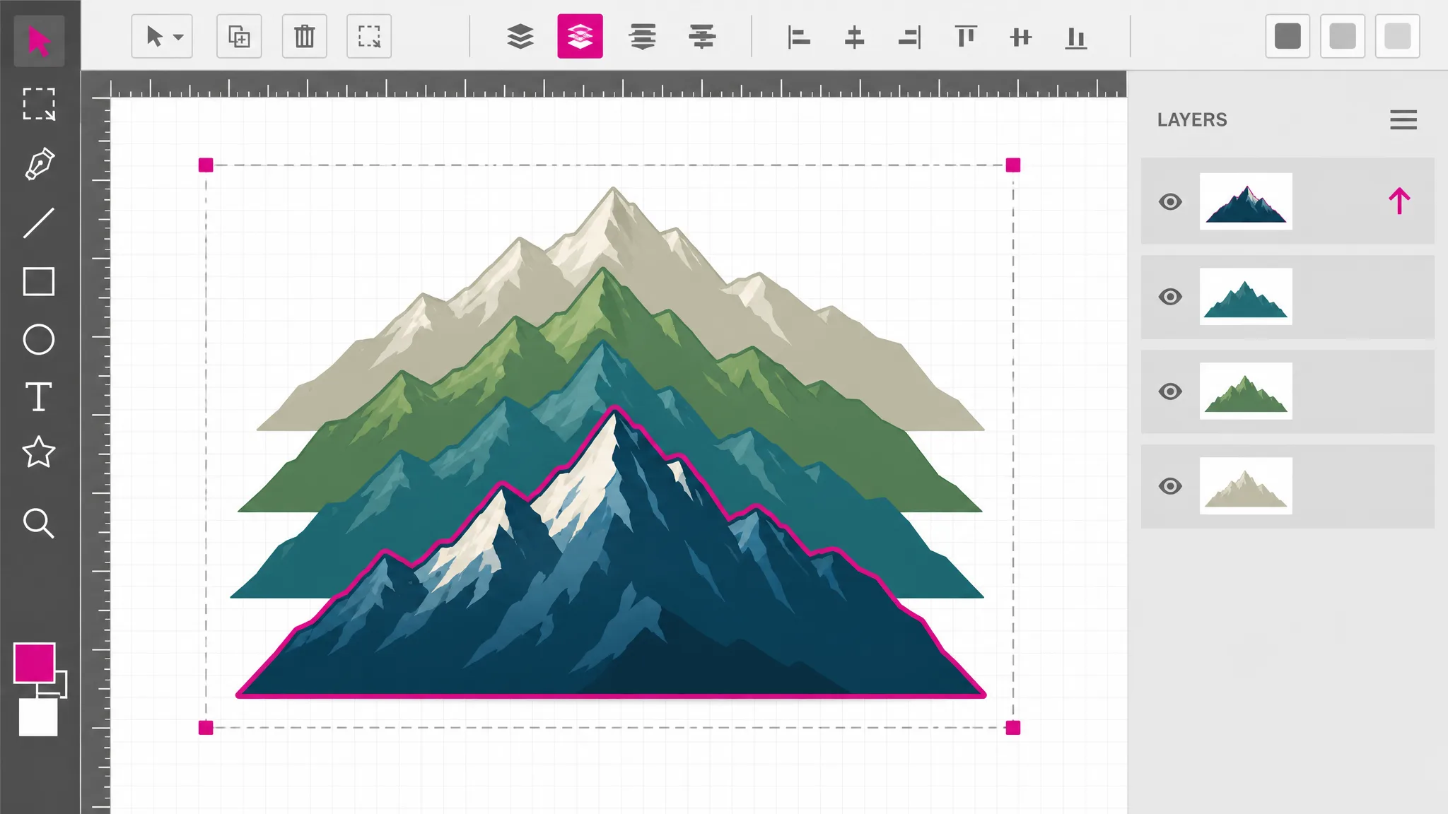 Layers and groups, because overlap is the usual problem