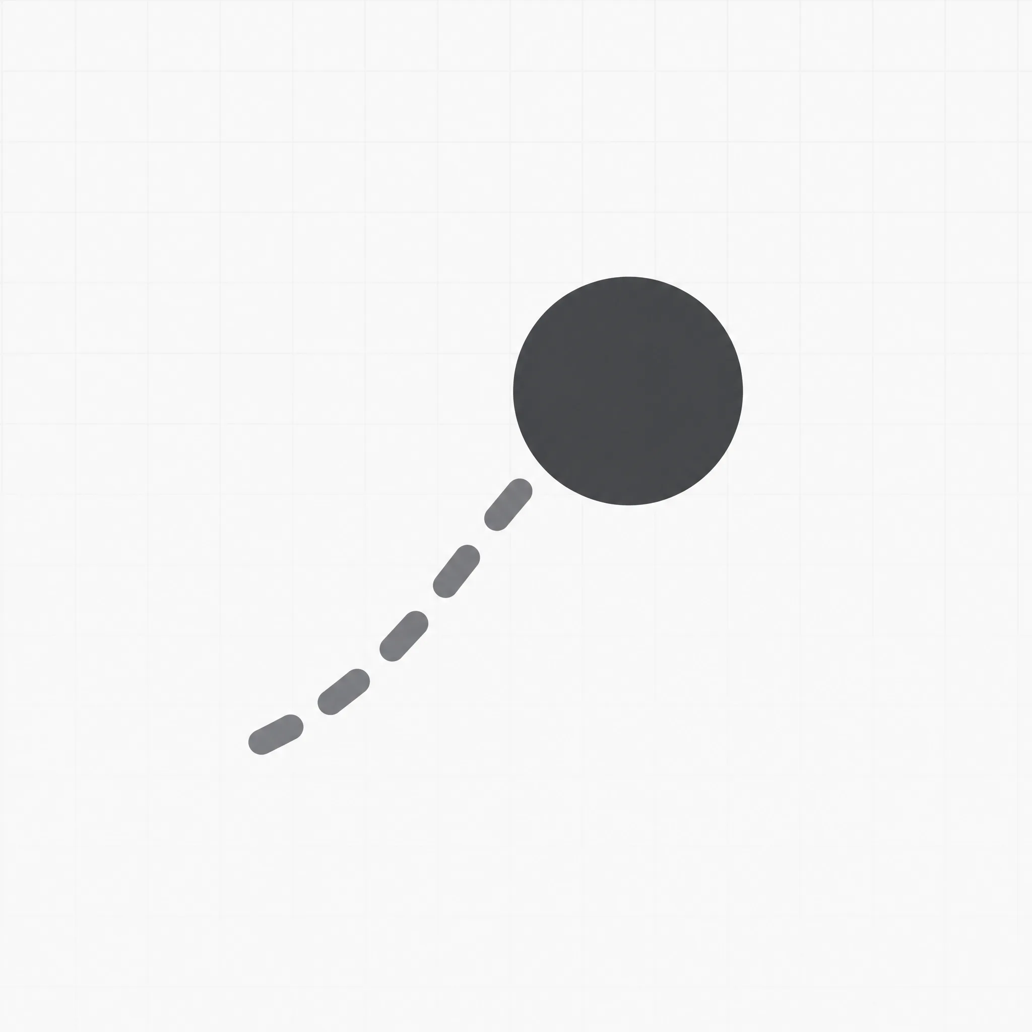 Lifts the pen and puts it down somewhere else. Every path starts with one, and a second one starts a separate subpath.